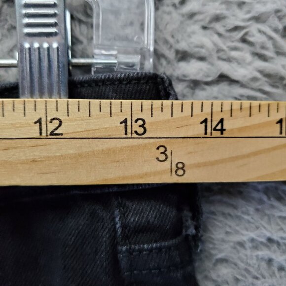 Old Navy Jeans Womens 4 Black Extra High-Rise Kicker Boot-Cut Denim - Picture 4 of 11